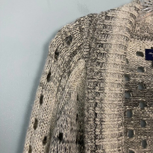 𝅺american Eagle Outfitters Wool Blend Open Front Ombre Cardigan Women's Size XS - Picture 9 of 12